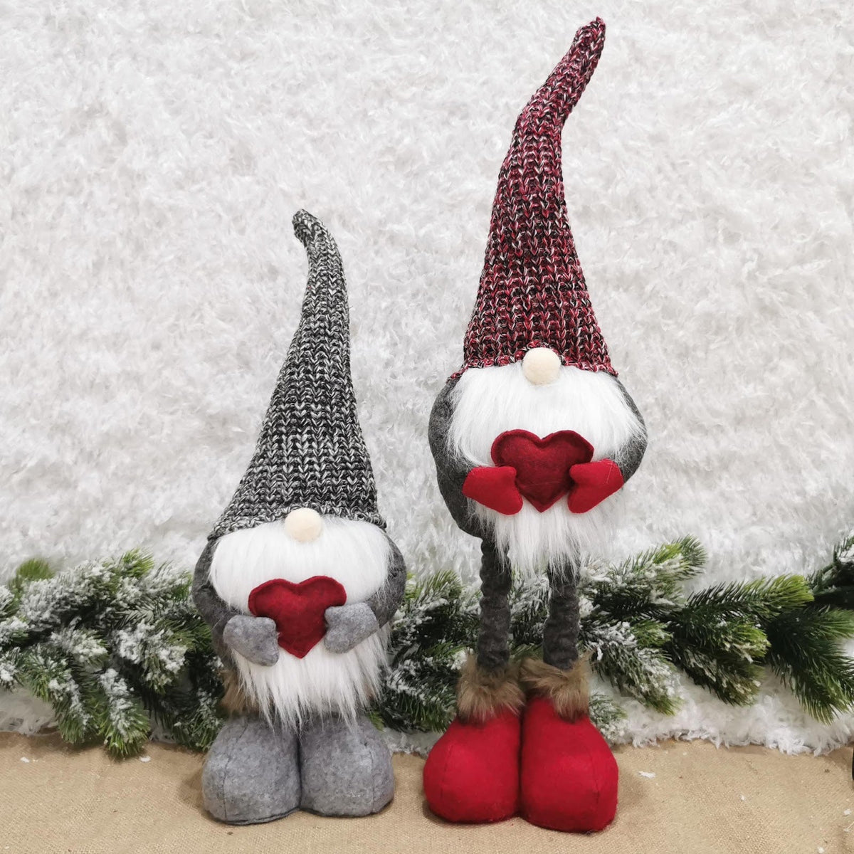 Scandinavian gnome figure, extendable, fabric