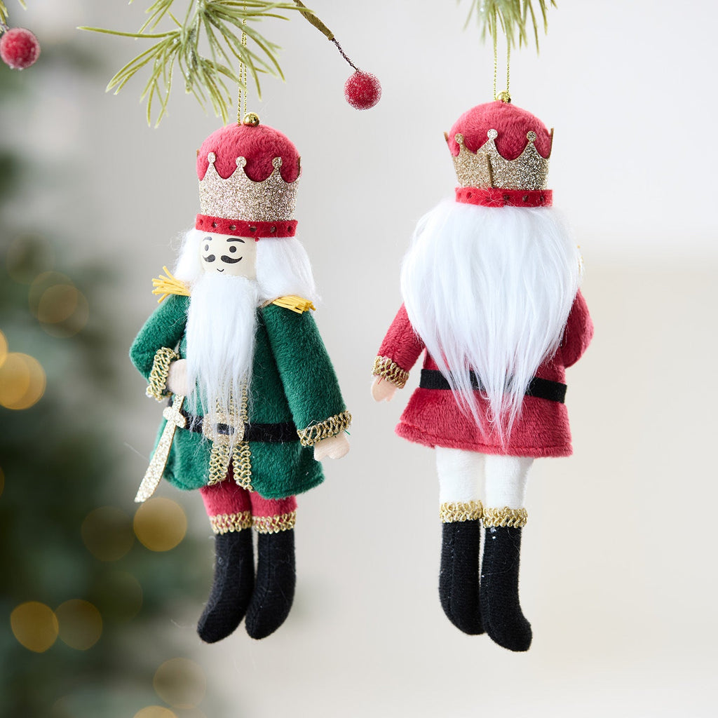 Nutcracker Soldier Pendant made of wood and fabric