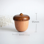 Creative acorn music box made of beech wood