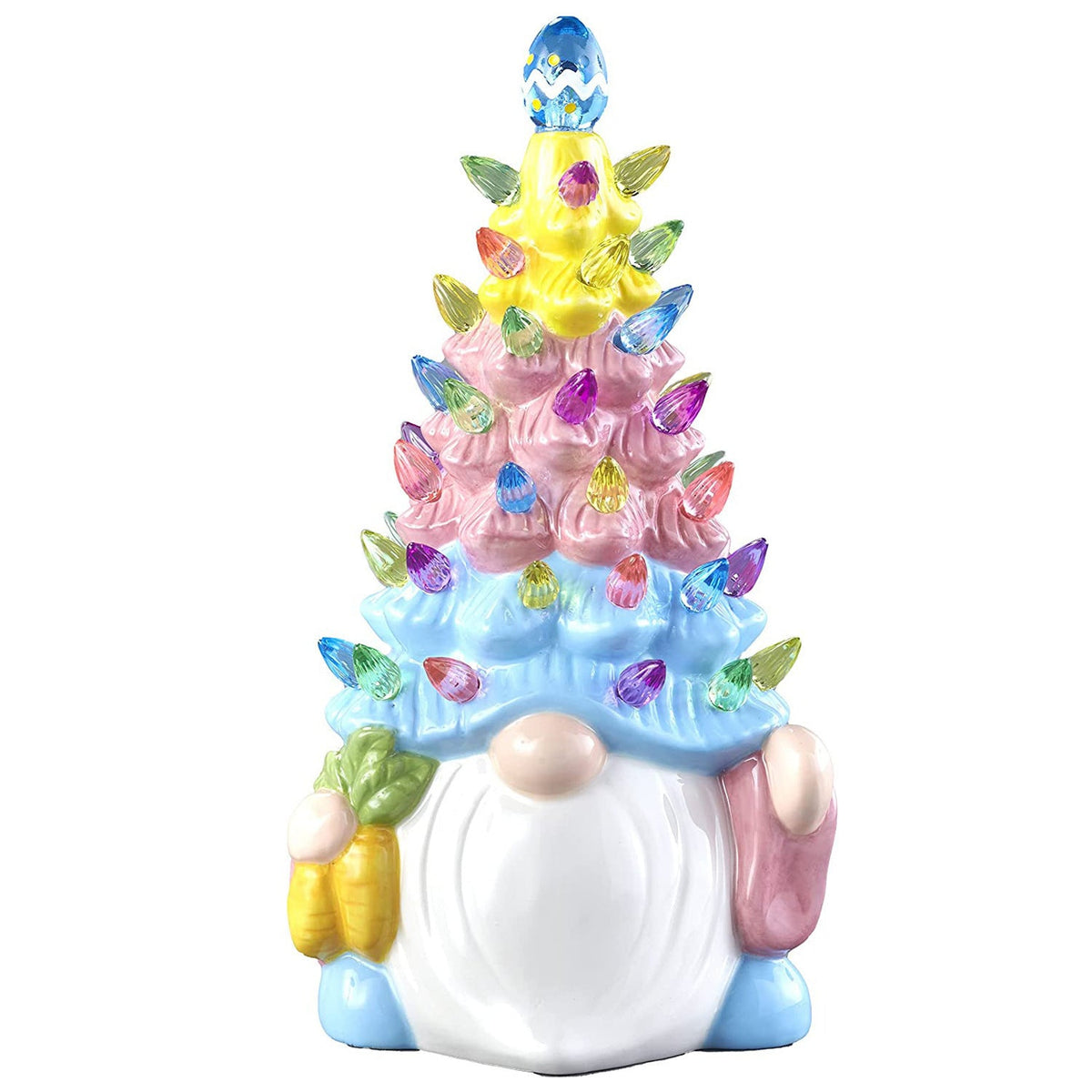 Illuminated gnome figure made of synthetic resin