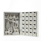 Wood Advent Calendar with LED Lighting and Reindeer Motif
