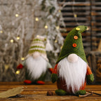 Decorative gnome figure made of fleece fabric