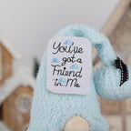 Decorative gnome figure, blue design