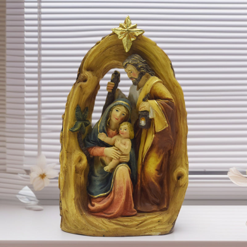 Holy Family Nativity Figure made of Resin