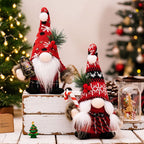 Gnome figure with accessories, fabric and polyester