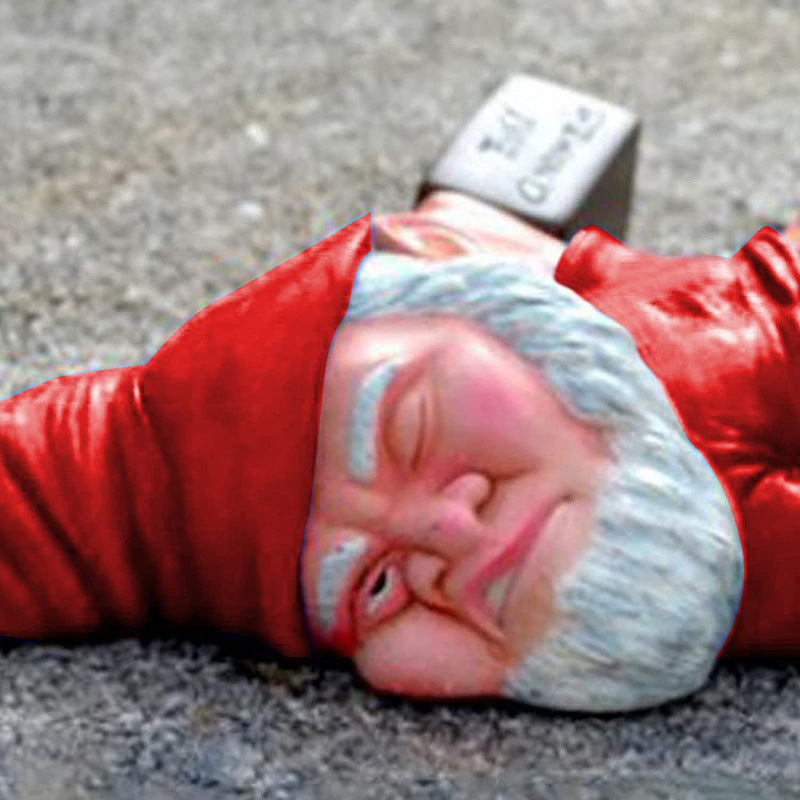 Decorative gnome figure made of resin