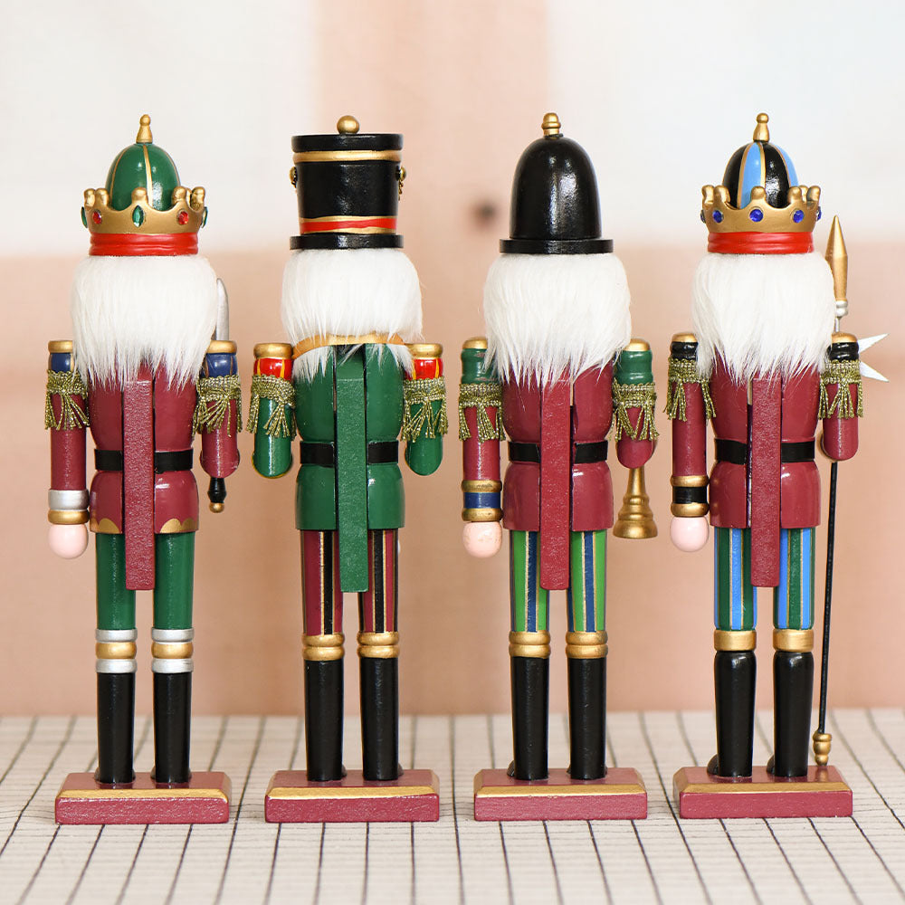 Nutcracker figure made of wood, 30 cm, classic design