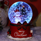 Christmas snow globe music box