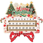 Wooden Advent calendar with movable date marker