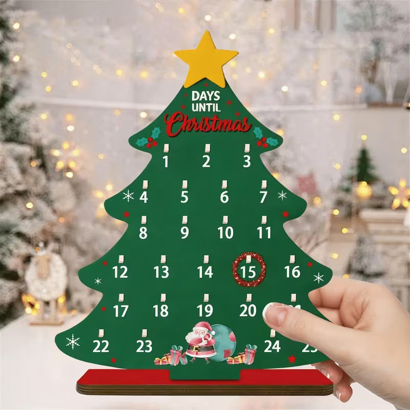 Wood Christmas Countdown Calendar, various designs