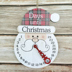 Wooden Advent Calendar for Hanging, Christmas Decoration