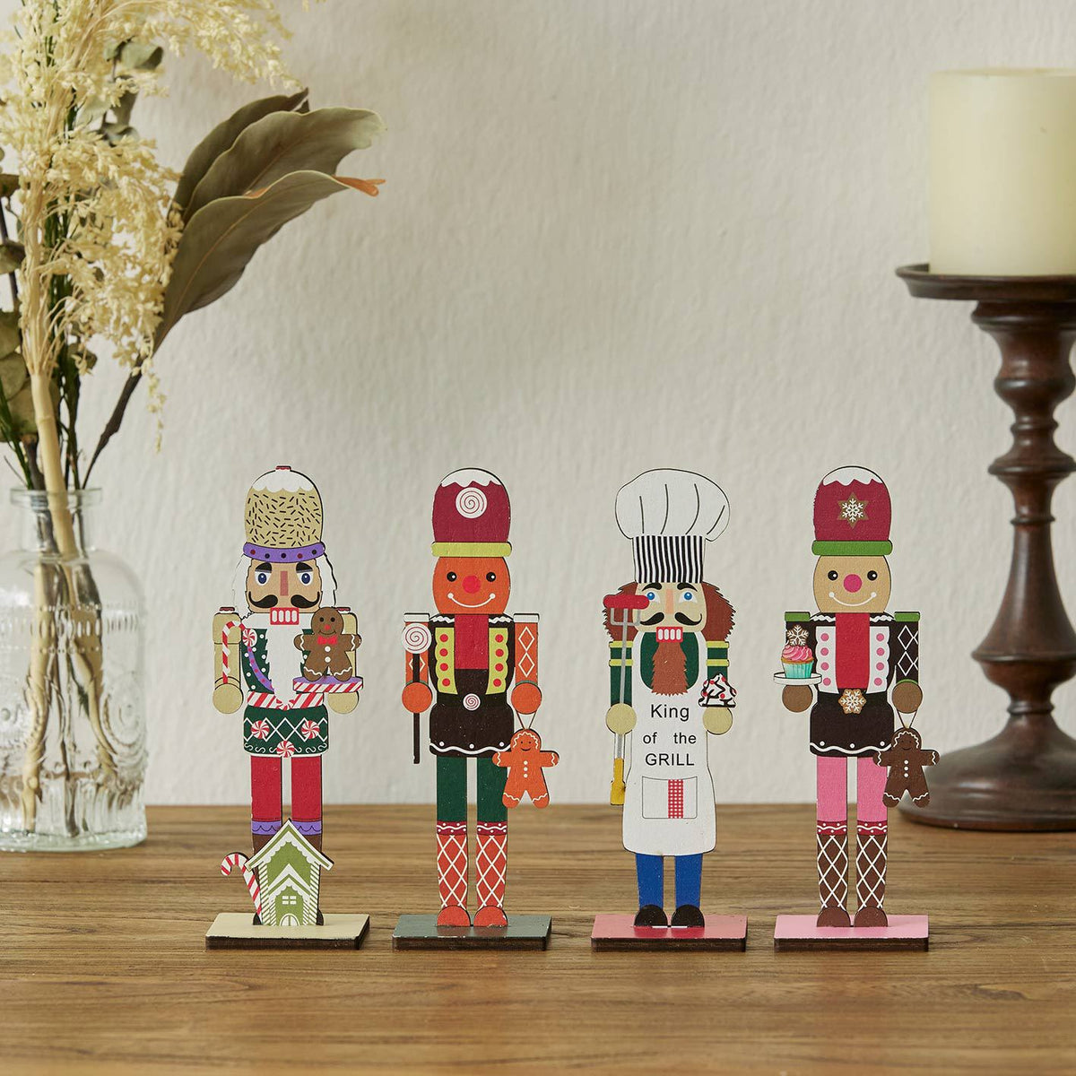 Decorative wooden nutcracker soldier for Christmas