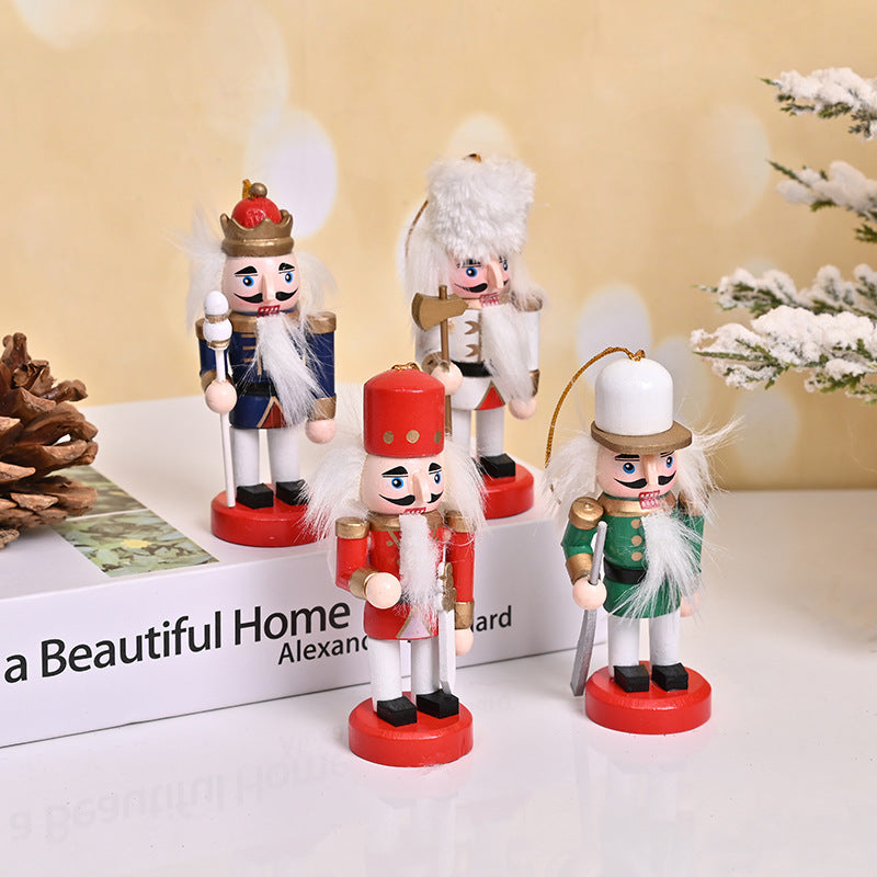 Nutcracker figure made of wood, 10 cm