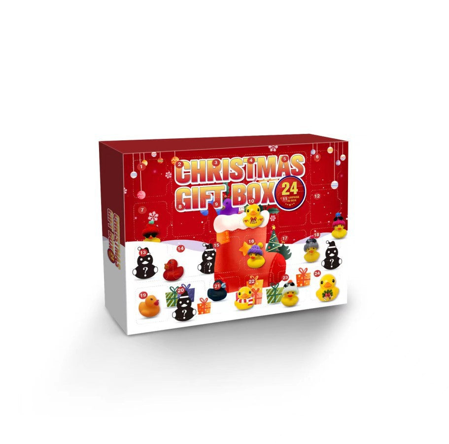 Christmas Advent Calendar with 24 Rubber Ducks