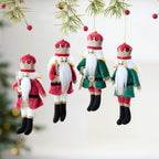 Nutcracker Soldier Pendant made of wood and fabric