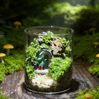 Miniature garden in glass, handmade