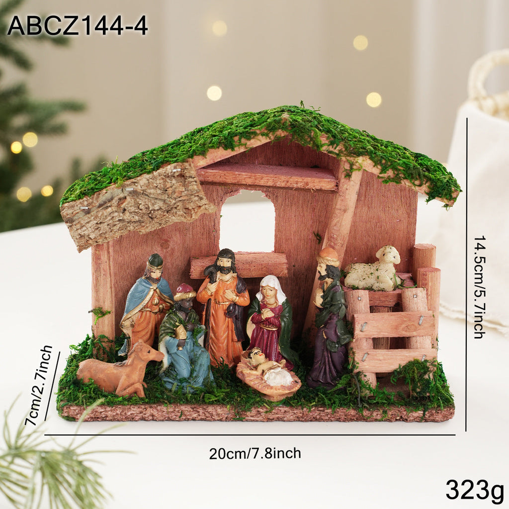 Christmas Nativity decoration made of wood