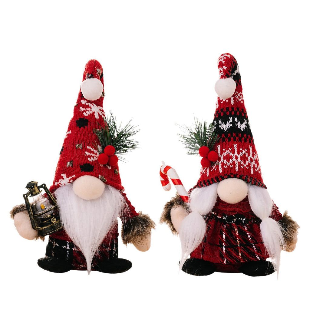 Gnome figure with accessories, fabric and polyester