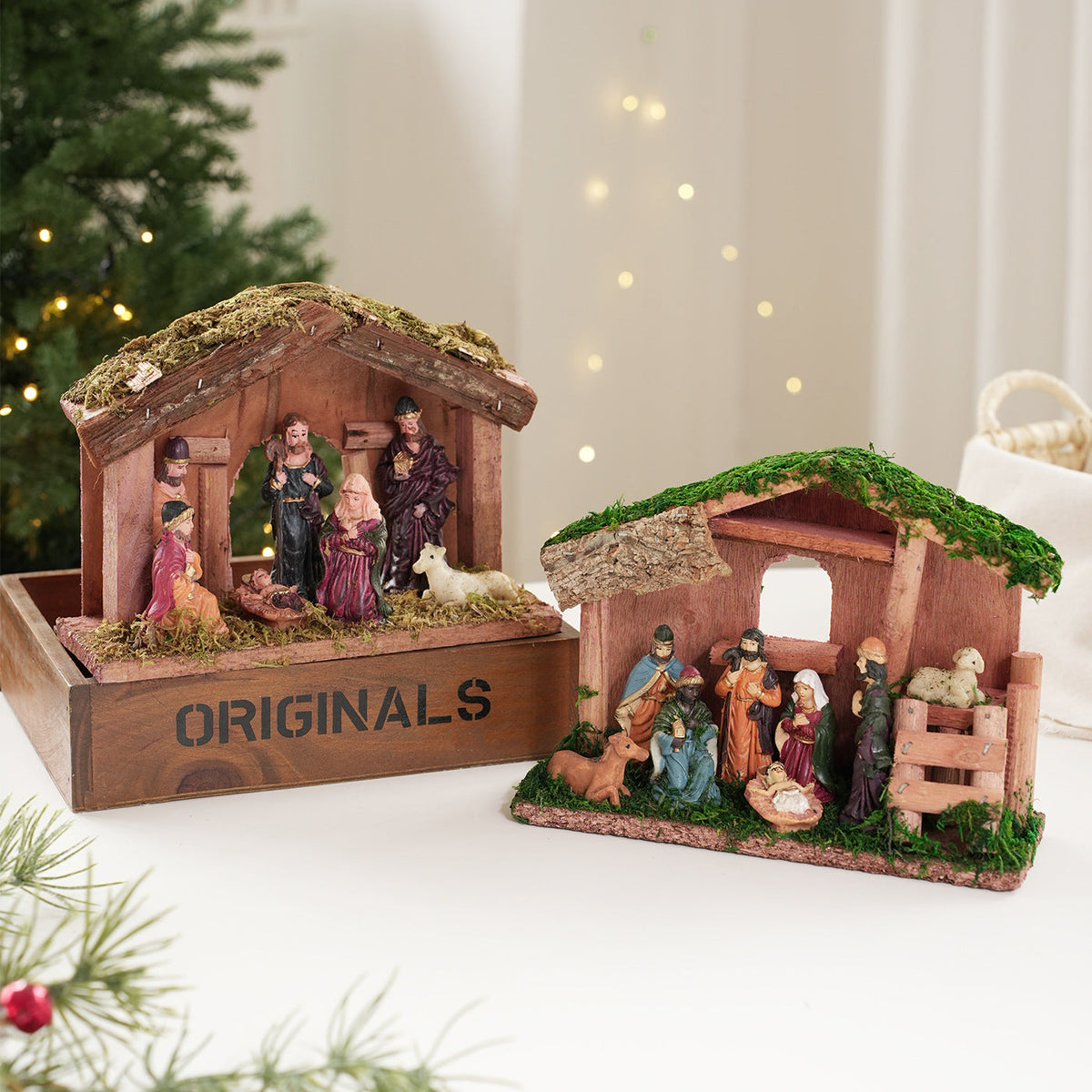 Christmas Nativity decoration made of wood