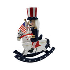 Nutcracker figure on rocking horse, 26 cm