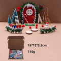 Miniature Elf Door Set with Rainbow Design