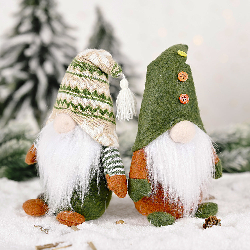 Decorative gnome figure made of fleece fabric