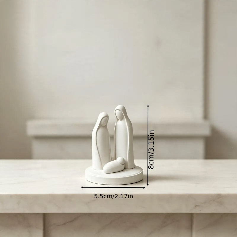 Modern Nativity Sculpture, 3D Print