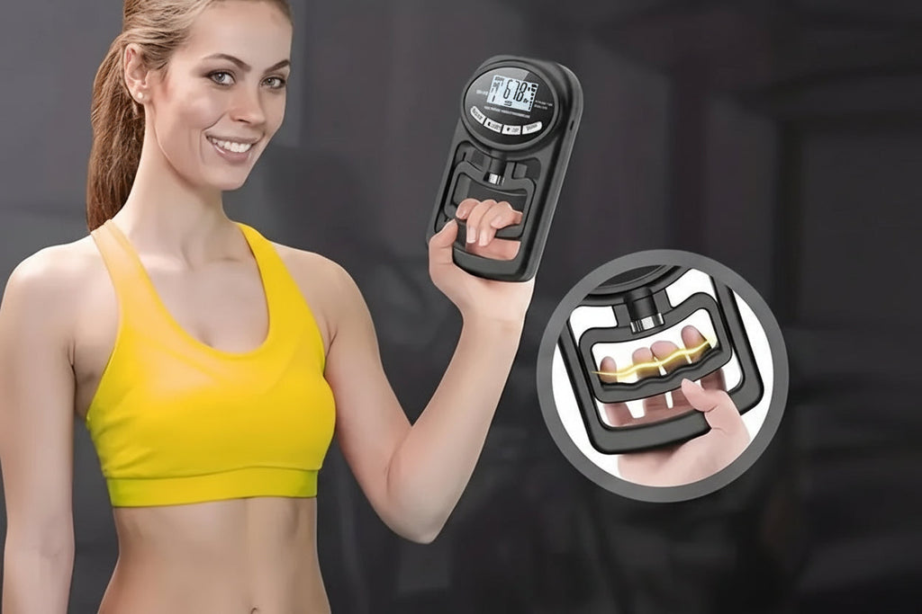 Electronic Hand Grip Strength Trainer – Digital 264lb Hand Exerciser for Strength Training, Rehabilitation & Fitness Performance