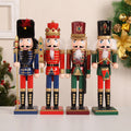 Wood Nutcracker Set, Christmas Table Decoration