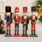Wood Nutcracker Set, Christmas Table Decoration