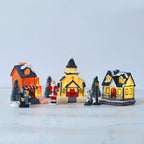 Illuminated Christmas Village, 10-piece Set