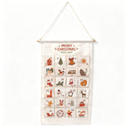 Christmas Advent calendar made of fabric with 24 pockets