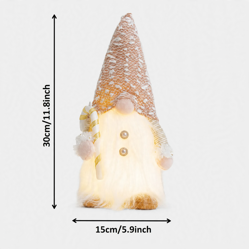 Glittering, shining Christmas gnome