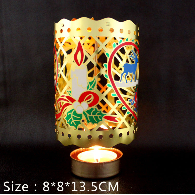 Rotating tealight holder made of brass, classic design