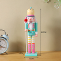 Nutcracker set made of wood, 13-19 cm, as Christmas tree decoration