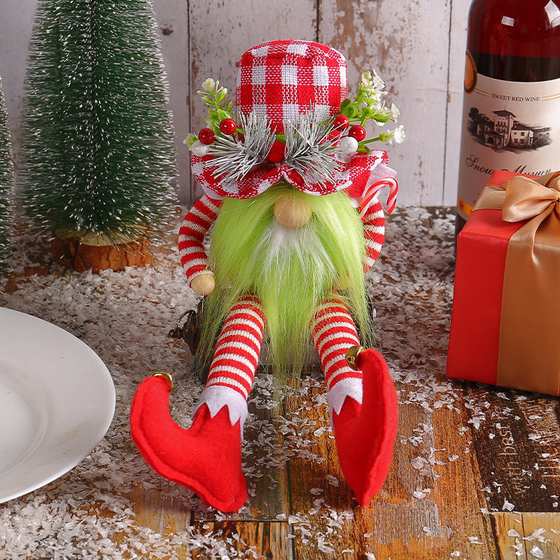 Christmas elf with long legs
