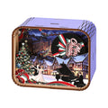 Wooden music box with Christmas motif