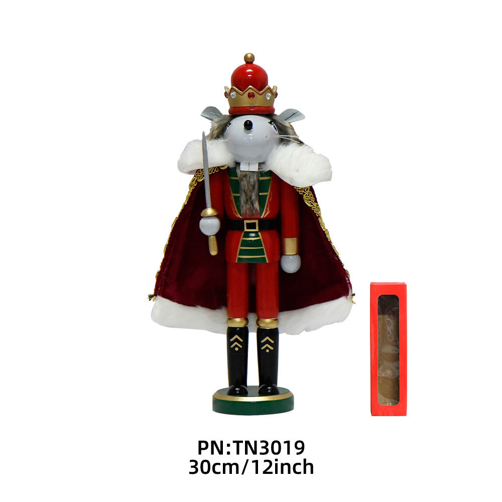 Nutcracker soldier made of wood, 30 cm