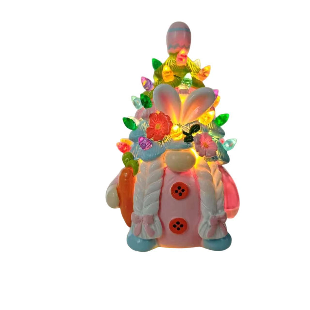 Decorative gnome figure with integrated lighting