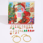 DIY Advent Calendar Jewelry Set with Christmas Motifs