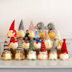 Bright Christmas Elf Figure with Sequins