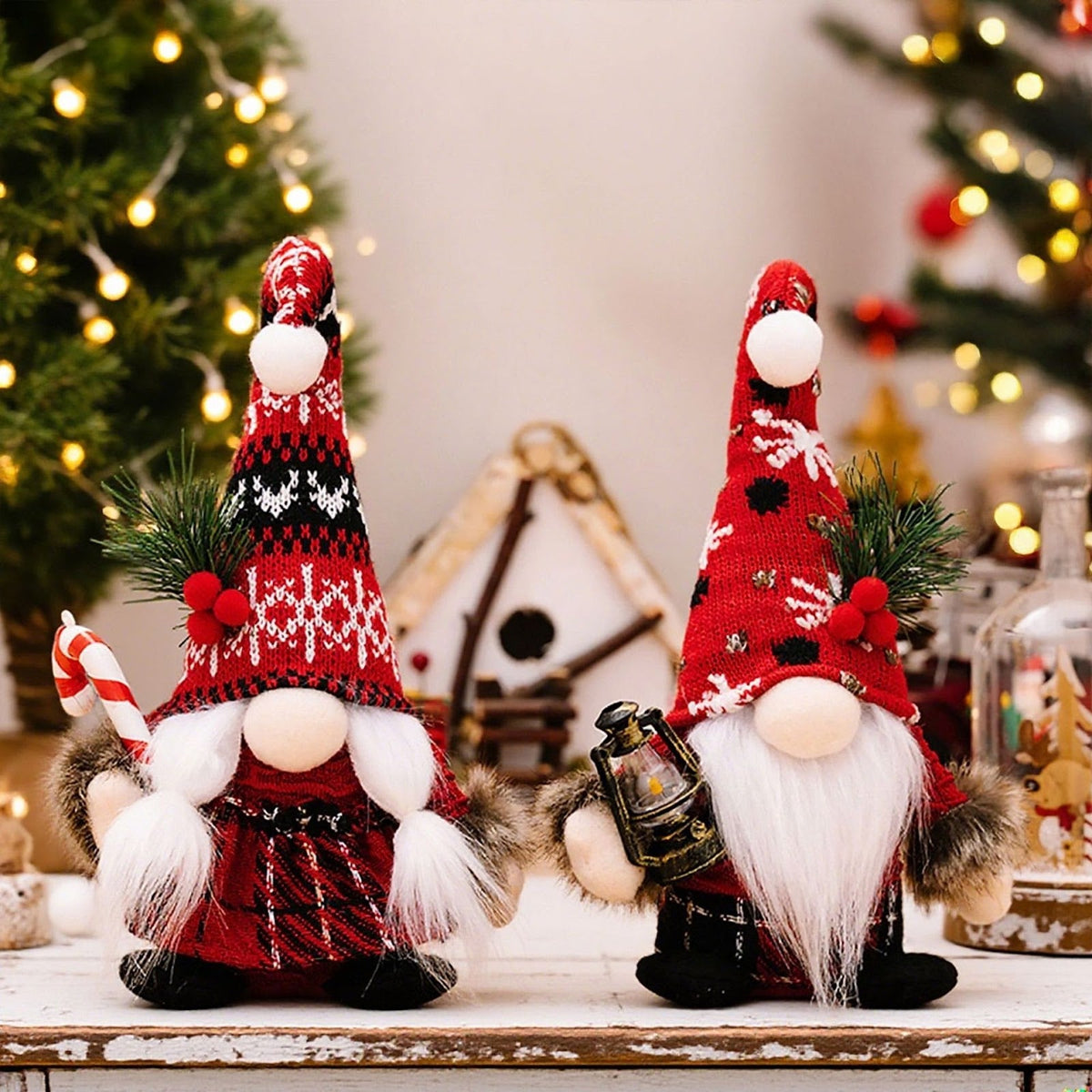 Gnome figure with accessories, fabric and polyester