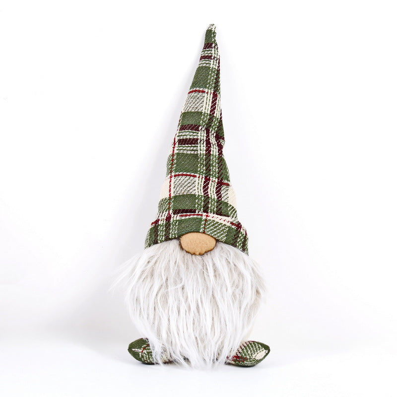 Decorative Christmas gnome figure, sitting, 35 cm