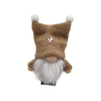 Decorative Christmas gnome ornament with pom-pom hat