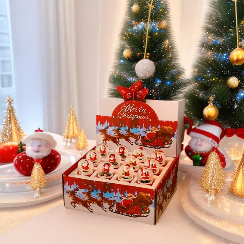 Christmas snow globe gift set with lighting