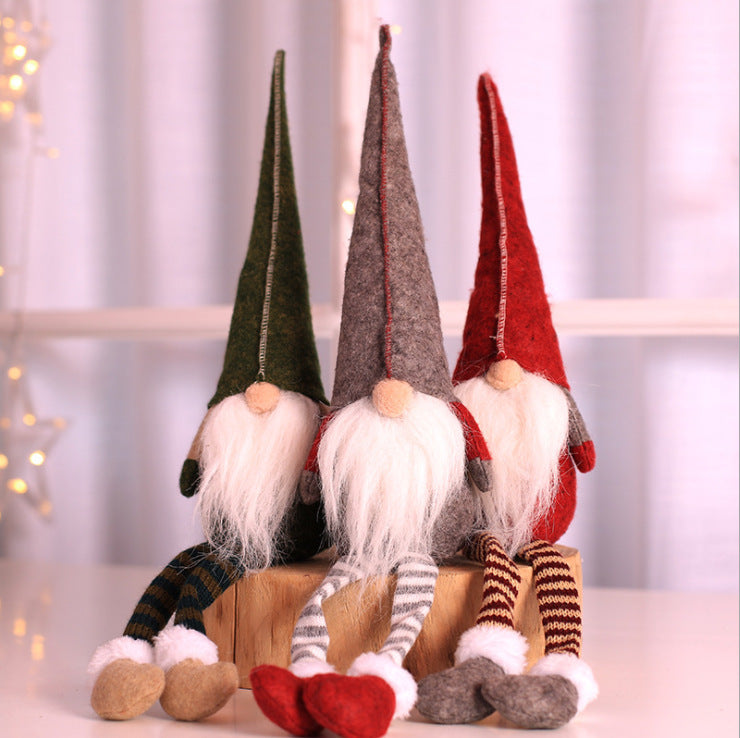Christmas Elf Figure with Long Legs