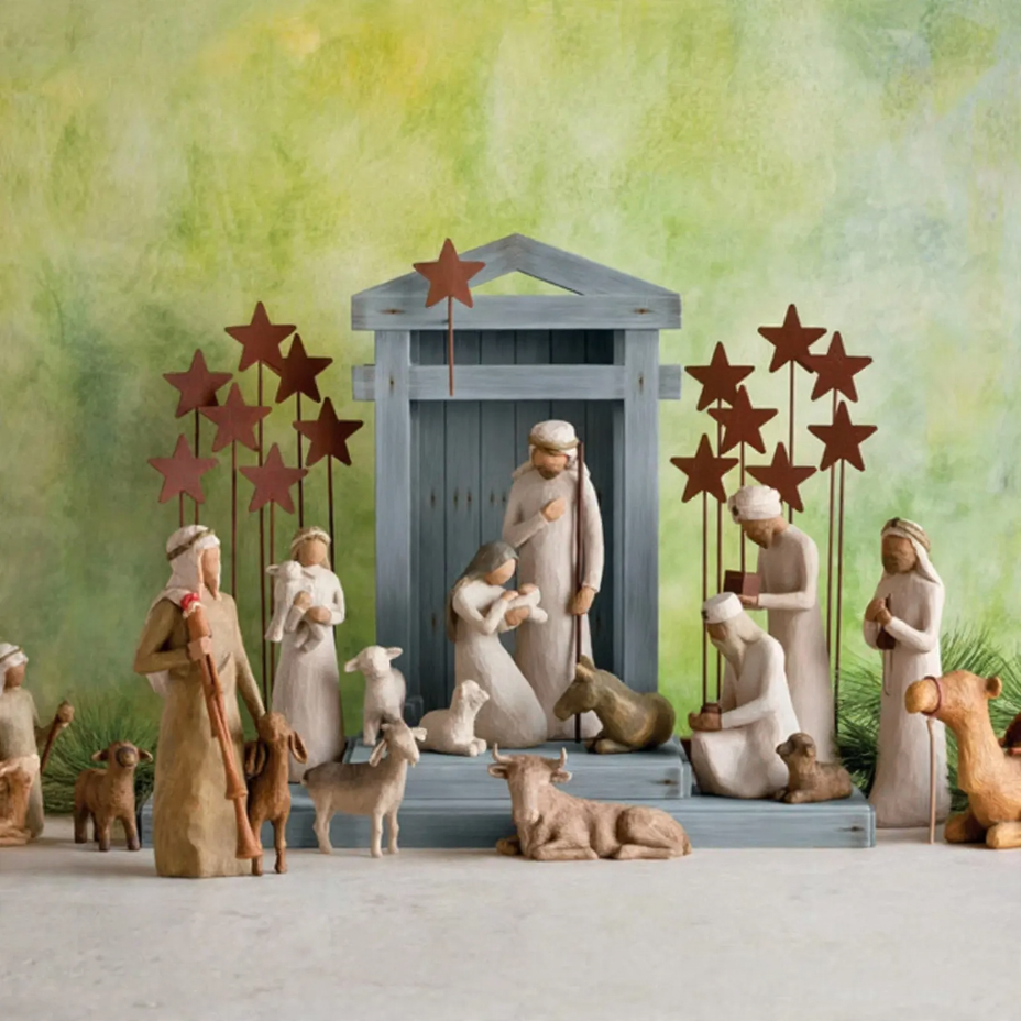 Christmas crib made of resin