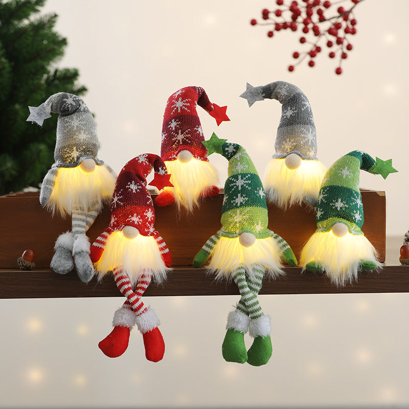 Christmas Elf Figure with LED Lighting and Star Hat