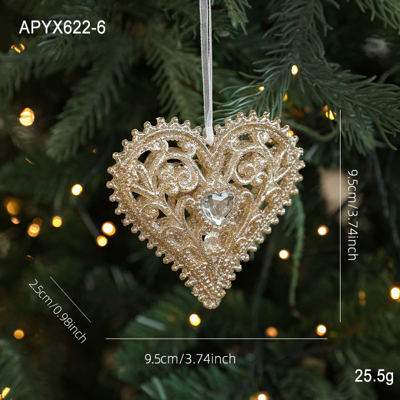 Decorative Christmas ornaments made of plastic