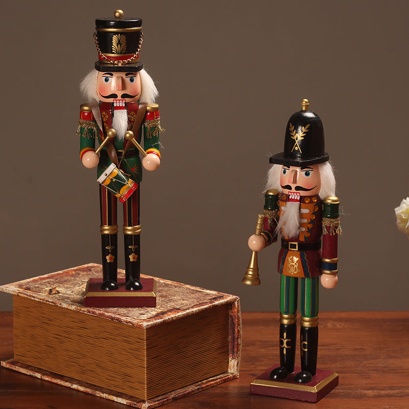 Nutcracker soldier made of wood, 30 cm, European style